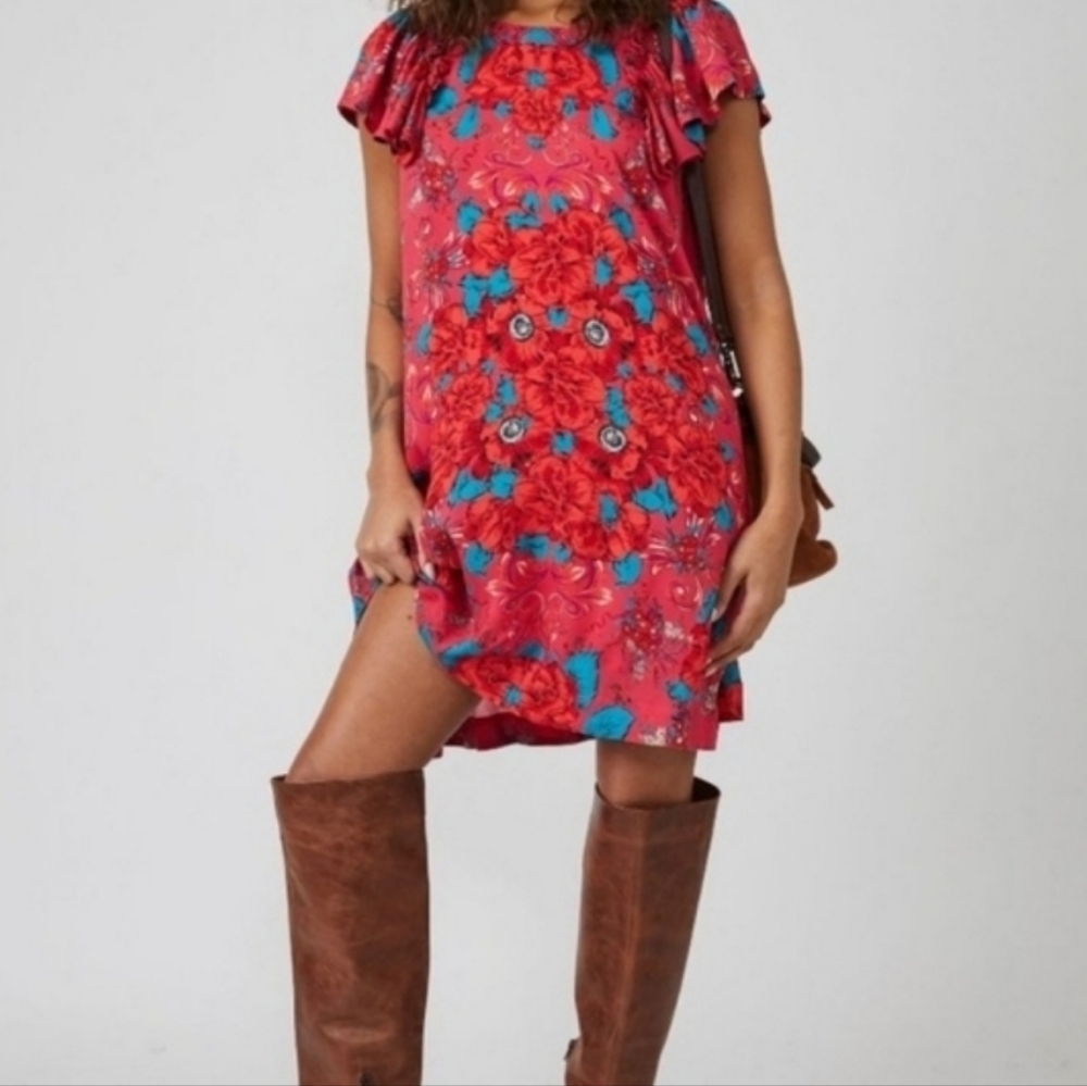 Free People Yara Printed Mini Dress